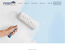 Tablet Screenshot of finishlinepaint.com